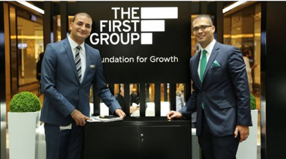 The First Group sales stand